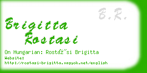 brigitta rostasi business card